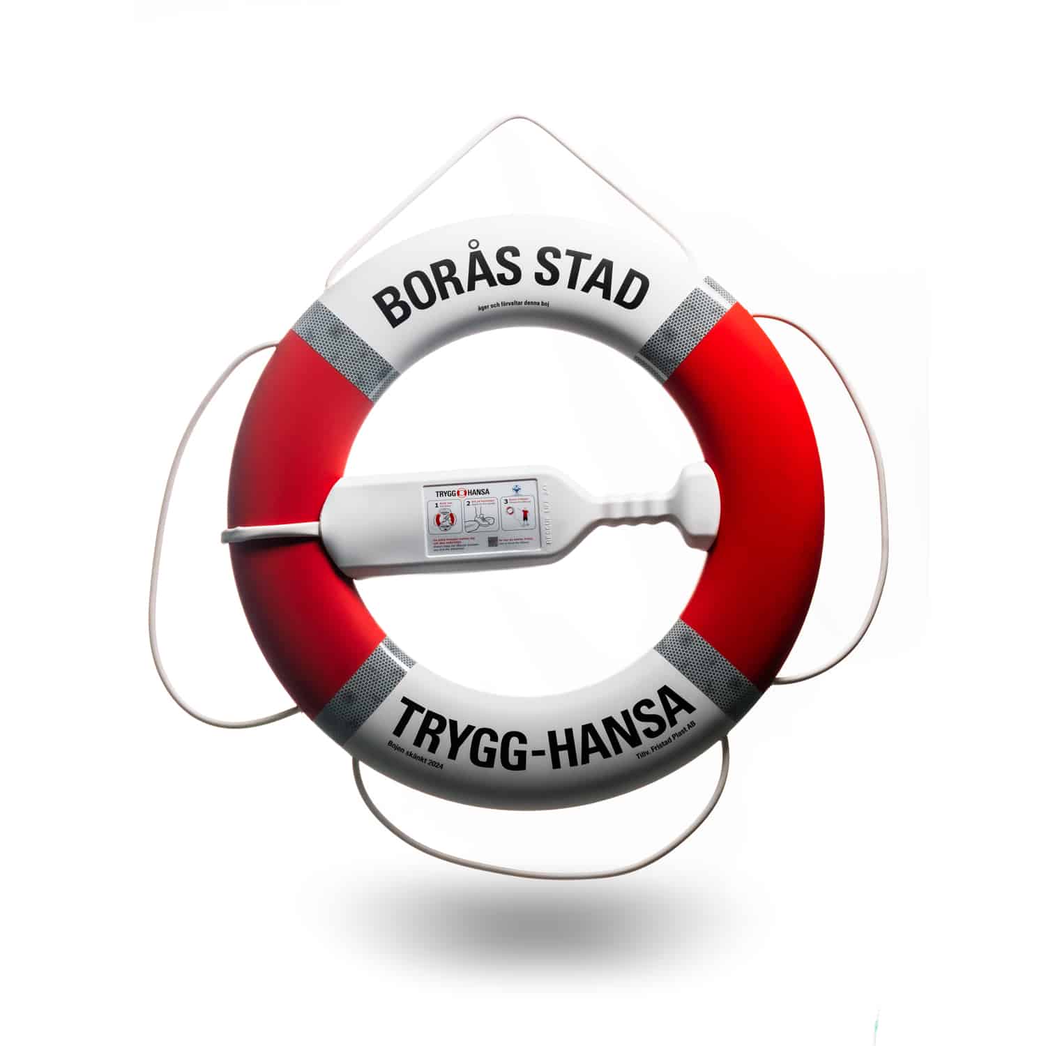 Trygg-Hansan pelastusrengas Boråsin kaupungissa, jonka on valmistanut Rescue Life 247.